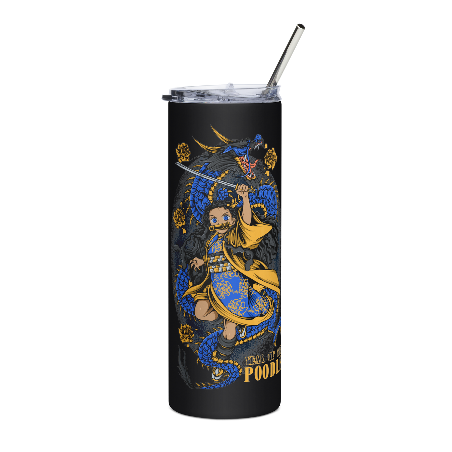 Year of the Poodle Steel Tumbler