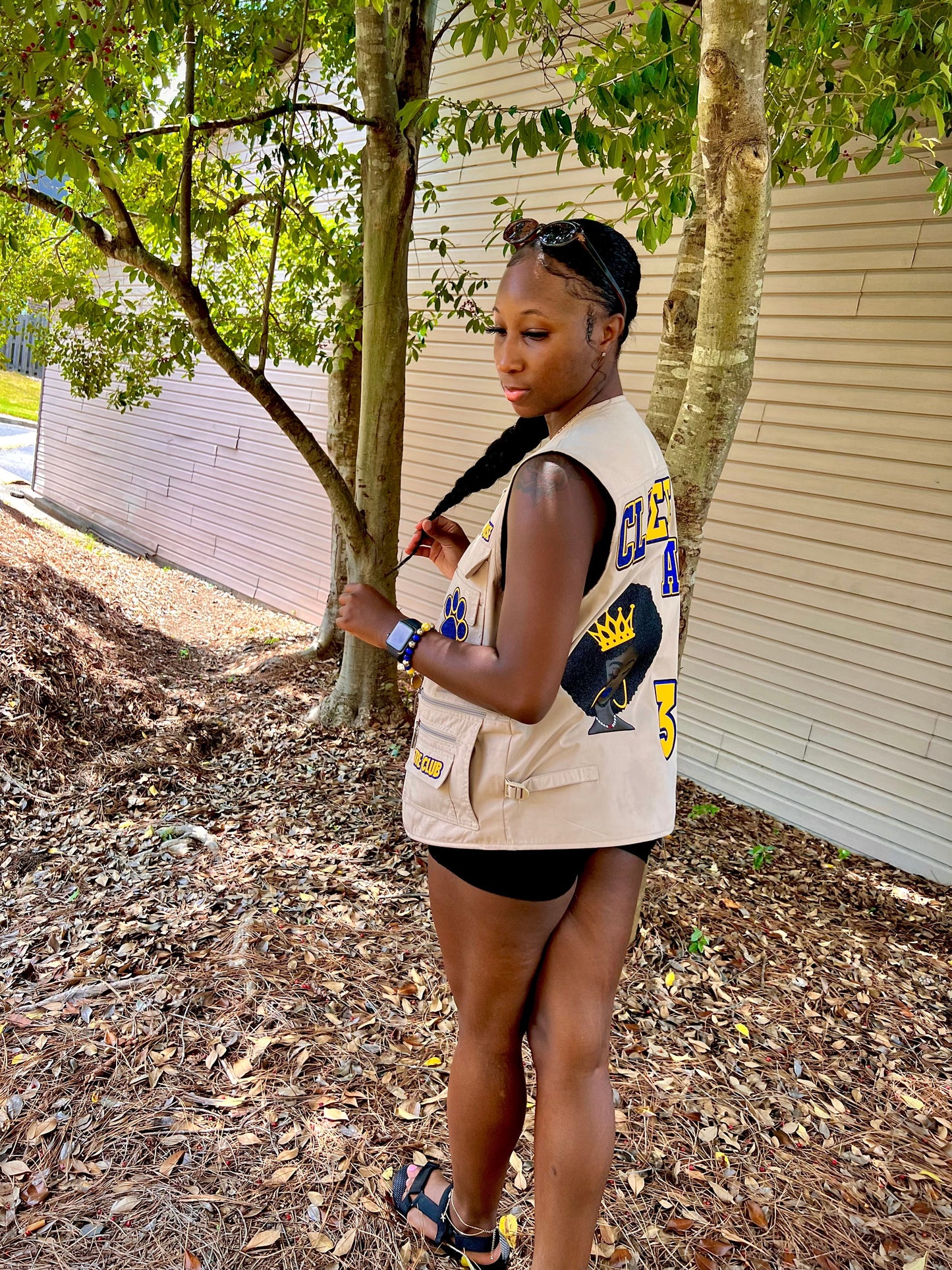 She Spazzed Vest (One Glitter Layer)