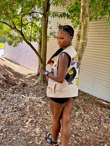 She Spazzed Vest (One Glitter Layer)